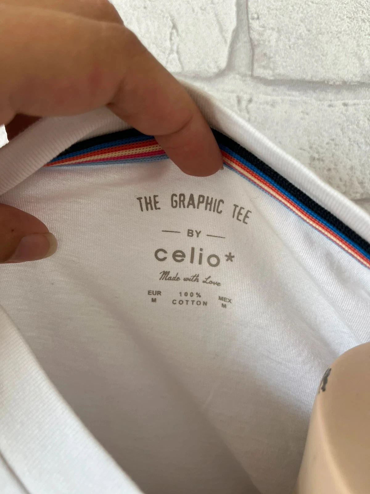 Camiseta blanca para hombre – Talla 38 – CELIO – photo 3